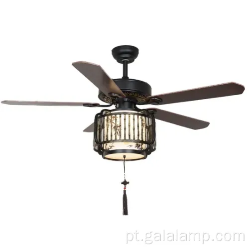 Lustre de ventilador de teto clássico para decoração de casa